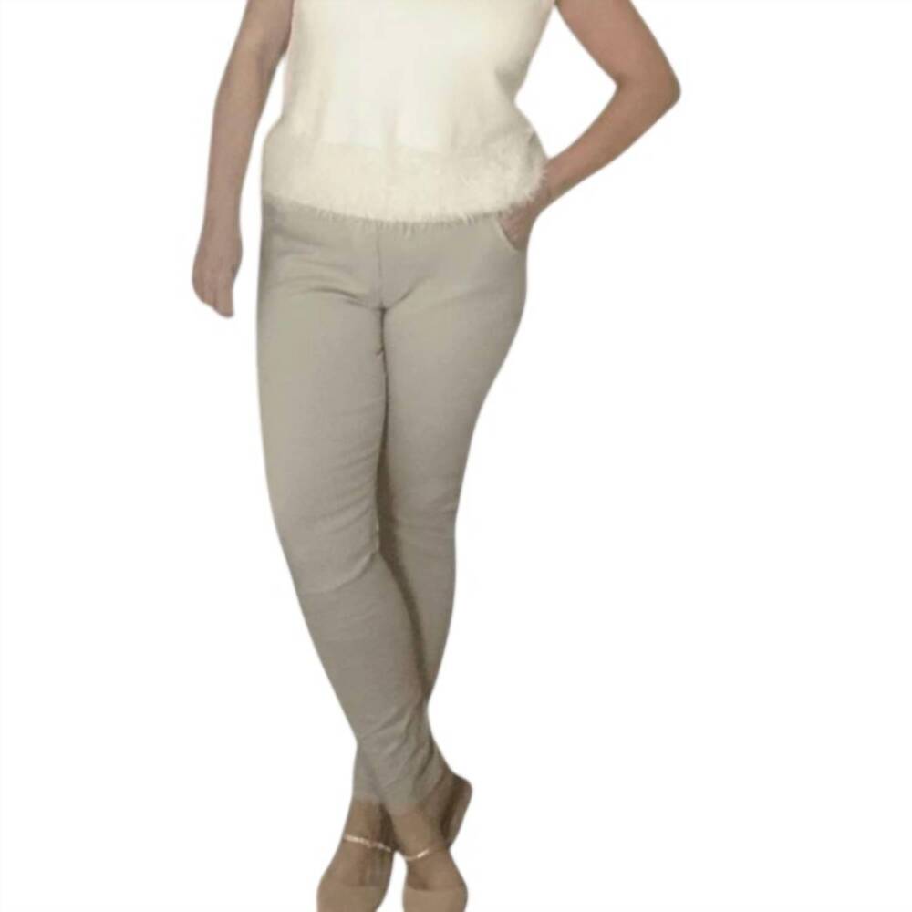 NEW MADE IN ITALY italian magic pants in beige